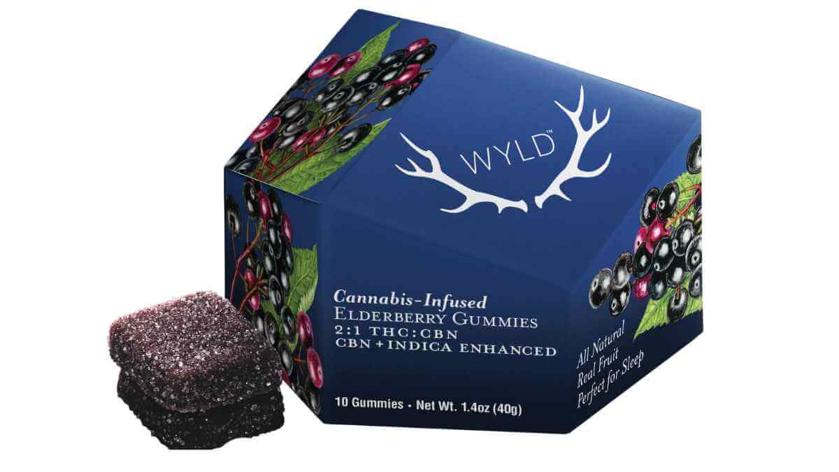 Elderberry CBN Sleep Wyld Gummies. Available at Xzibit's West Coast Cannabis in Marina Del Rey.