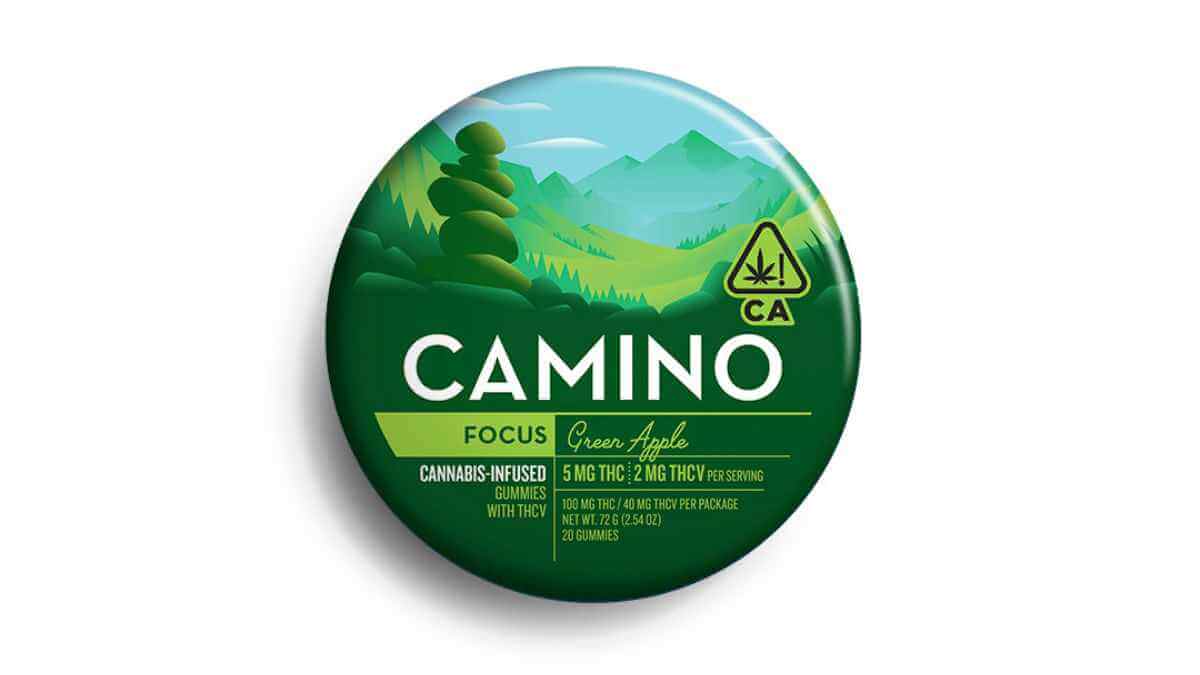 Green Apple THCV Focus Camino Gummies from Kiva Confections available at Xzibit's West Coast Cannabis in Marina del Rey.