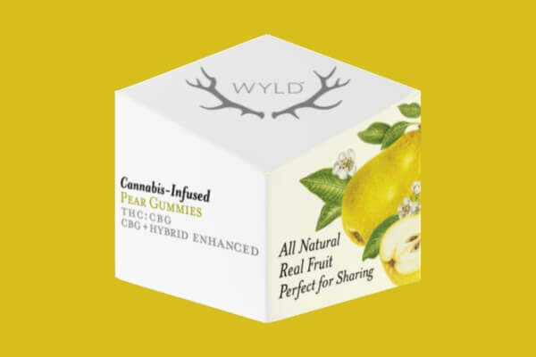 The pear THC and CBG cannabis infused gummies from Wyld Edibles in Marina Del Rey at Xzibit's West Coast Cannabis