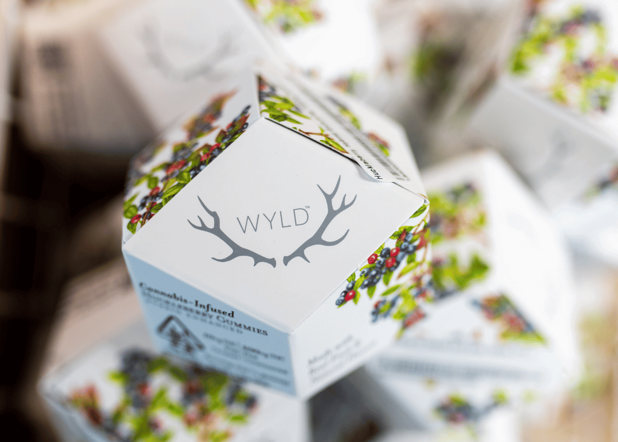 Huckleberry Wyld Gummies available at the dispensary, Xzibit's West Coast Cannabis in Marina Del Rey.